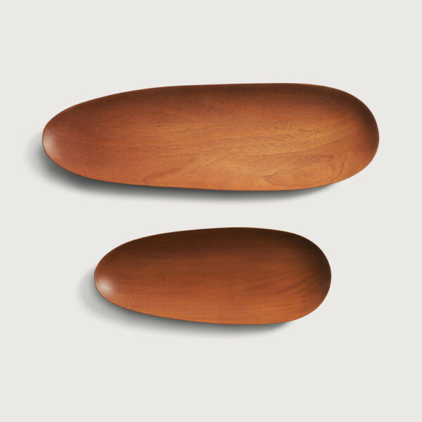 Solid Wood Serving Tray Set