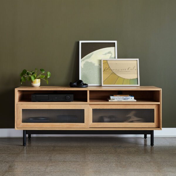 Munro Walnut Oak Media Stand