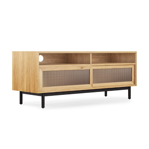 Munro Walnut Oak Media Stand